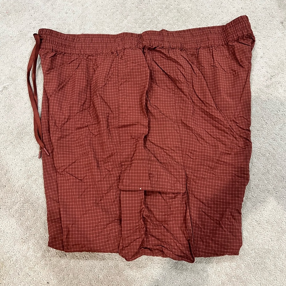 Fabletics Brown Checkered Pants